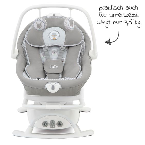 joie 2in1 Babyschaukel Sansa ab Geburt - 13 kg abnehmbarer Sitz als Babywippe nutzbar - Portrait