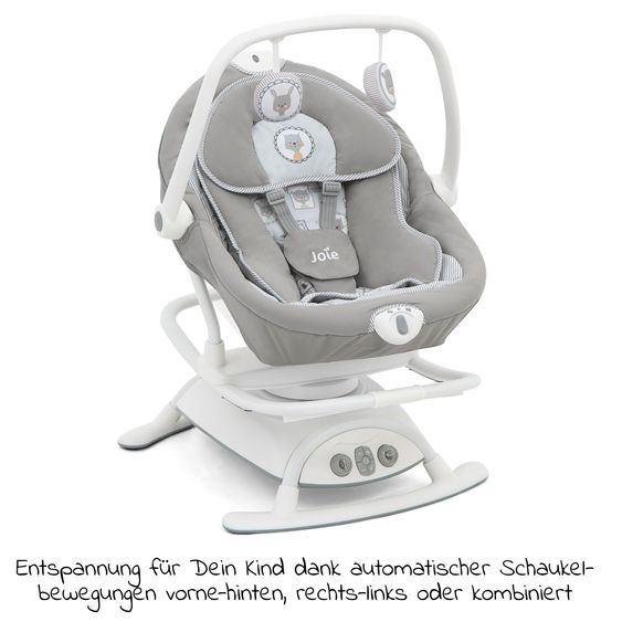 joie 2in1 Babyschaukel Sansa ab Geburt - 13 kg abnehmbarer Sitz als Babywippe nutzbar - Portrait