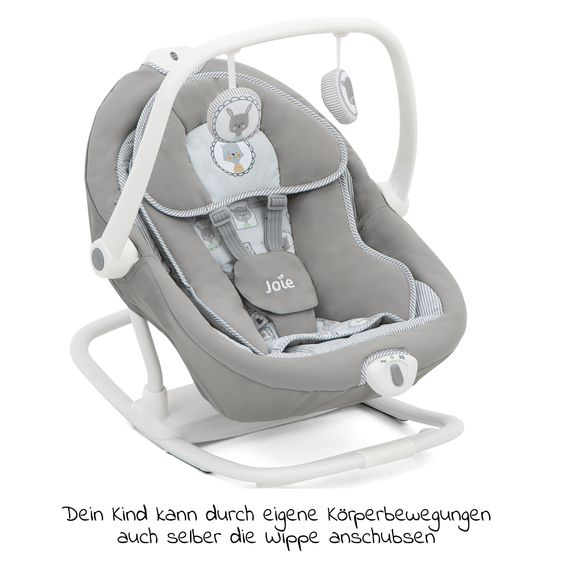 joie 2in1 Babyschaukel Sansa ab Geburt - 13 kg abnehmbarer Sitz als Babywippe nutzbar - Portrait