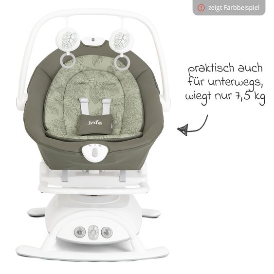 joie 2in1 Babyschaukel Sansa ab Geburt - 9 kg abnehmbarer Sitz als Babywippe nutzbar - Cosmo Tan