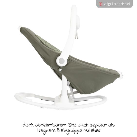 joie 2in1 Babyschaukel Sansa ab Geburt - 9 kg abnehmbarer Sitz als Babywippe nutzbar - Cosmo Tan