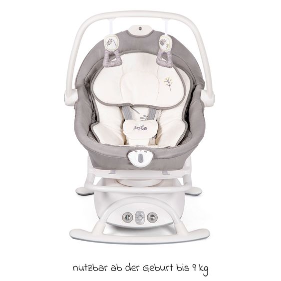 joie 2in1 Babyschaukel Sansa ab Geburt - 9 kg abnehmbarer Sitz als Babywippe nutzbar - Fern