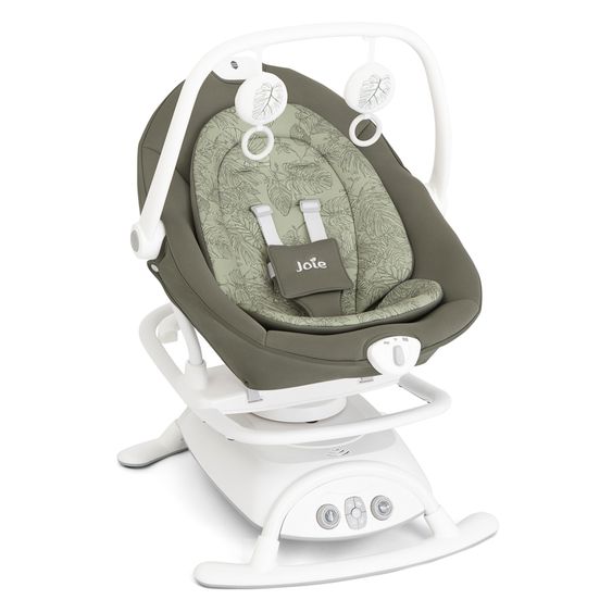 joie 2in1 Babyschaukel Sansa ab Geburt - 9 kg abnehmbarer Sitz als Babywippe nutzbar - Palms