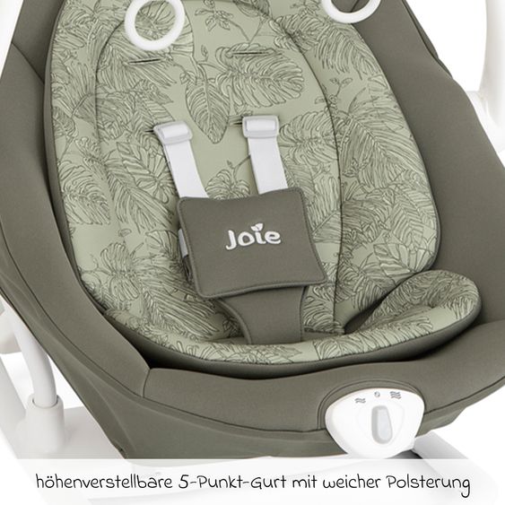 joie 2in1 Babyschaukel Sansa ab Geburt - 9 kg abnehmbarer Sitz als Babywippe nutzbar - Palms