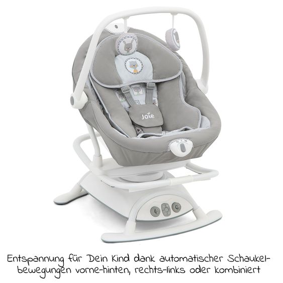 joie 2in1 Babyschaukel Sansa ab Geburt - 9 kg abnehmbarer Sitz als Babywippe nutzbar - Portrait