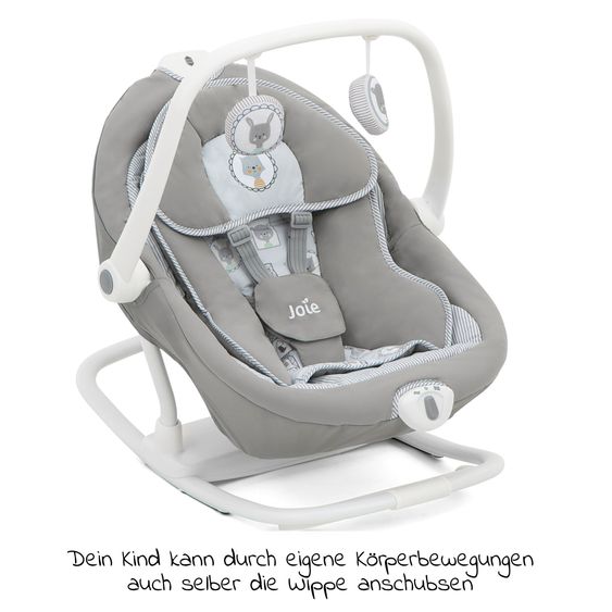 joie 2in1 Babyschaukel Sansa ab Geburt - 9 kg abnehmbarer Sitz als Babywippe nutzbar - Portrait