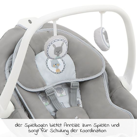 joie 2in1 Babyschaukel Sansa ab Geburt - 9 kg abnehmbarer Sitz als Babywippe nutzbar - Portrait