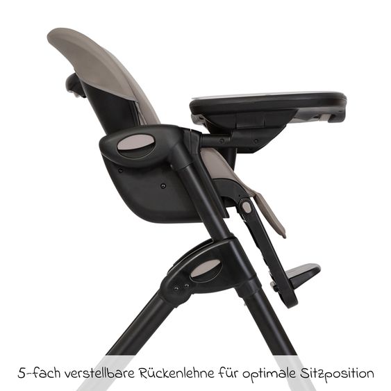 joie 2in1 Hochstuhl Mimzy Recline Wippe und Hochstuhl in einem ab Geburt nutzbar mit Liegeposition - Hazelnut