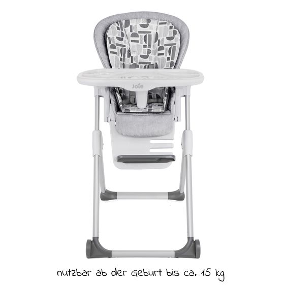 joie 2in1 Hochstuhl Mimzy Recline Wippe und Hochstuhl in einem ab Geburt nutzbar mit Liegeposition - Logan