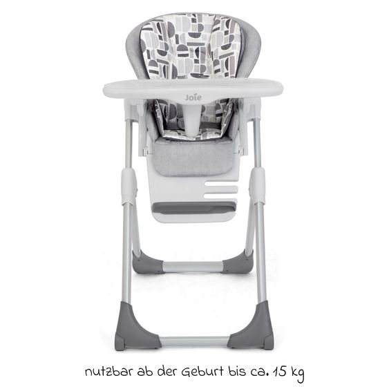 joie 2in1 Hochstuhl Mimzy Recline Wippe und Hochstuhl in einem ab Geburt nutzbar mit Liegeposition - Logan