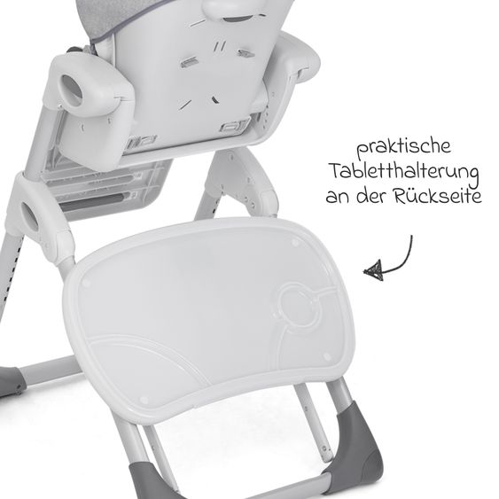 joie 2in1 Hochstuhl Mimzy Recline Wippe und Hochstuhl in einem ab Geburt nutzbar mit Liegeposition - Logan