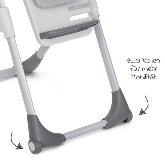 joie 2in1 Hochstuhl Mimzy Recline Wippe und Hochstuhl in einem ab Geburt nutzbar mit Liegeposition - Logan