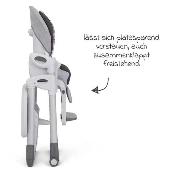 joie 2in1 Hochstuhl Mimzy Recline Wippe und Hochstuhl in einem ab Geburt nutzbar mit Liegeposition - Logan