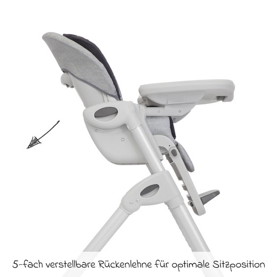 joie 2in1 Hochstuhl Mimzy Recline Wippe und Hochstuhl in einem ab Geburt nutzbar mit Liegeposition - Logan