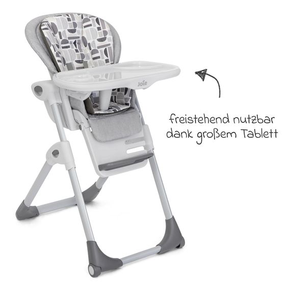 joie 2in1 Hochstuhl Mimzy Recline Wippe und Hochstuhl in einem ab Geburt nutzbar mit Liegeposition - Logan