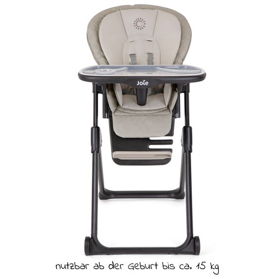joie 2in1 Hochstuhl Mimzy Recline Wippe und Hochstuhl in einem ab Geburt nutzbar mit Liegeposition - Speckled