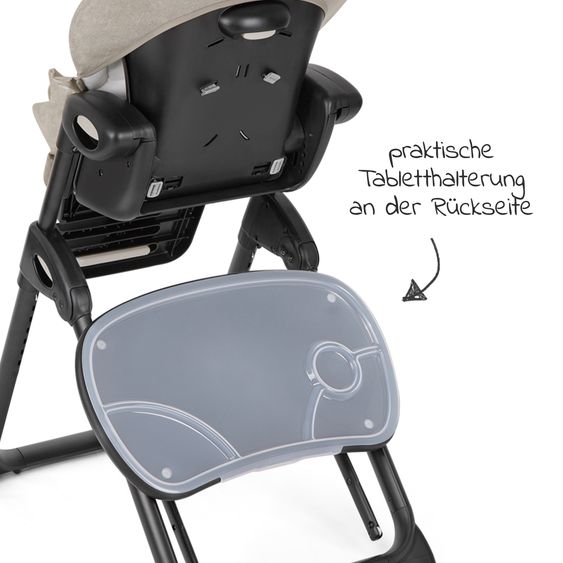 joie 2in1 Hochstuhl Mimzy Recline Wippe und Hochstuhl in einem ab Geburt nutzbar mit Liegeposition - Speckled