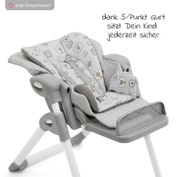 joie 2in1 Hochstuhl Mimzy Recline Wippe und Hochstuhl in einem ab Geburt nutzbar mit Liegeposition - Speckled