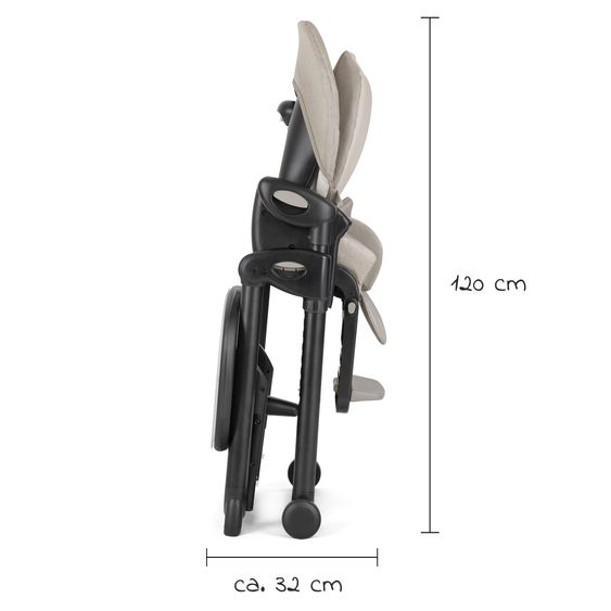 joie 2in1 Hochstuhl Mimzy Recline Wippe und Hochstuhl in einem ab Geburt nutzbar mit Liegeposition - Speckled