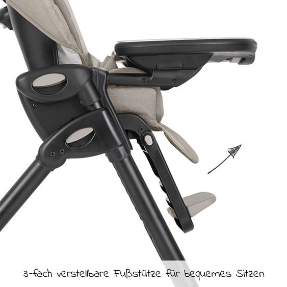 joie 2in1 Hochstuhl Mimzy Recline Wippe und Hochstuhl in einem ab Geburt nutzbar mit Liegeposition - Speckled