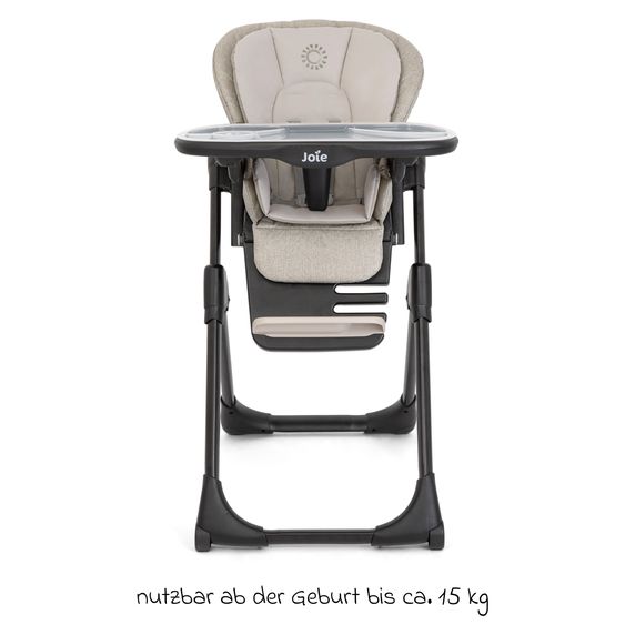 joie 2in1 Hochstuhl Mimzy Recline Wippe und Hochstuhl in einem ab Geburt nutzbar mit Liegeposition - Speckled