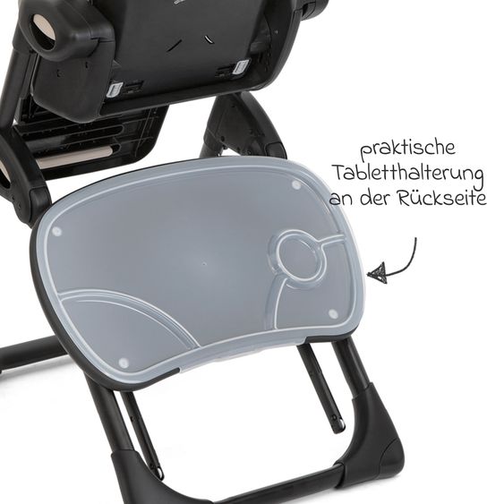 joie 2in1 Hochstuhl Mimzy Recline Wippe und Hochstuhl in einem ab Geburt nutzbar mit Liegeposition - Speckled
