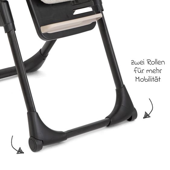 joie 2in1 Hochstuhl Mimzy Recline Wippe und Hochstuhl in einem ab Geburt nutzbar mit Liegeposition - Speckled