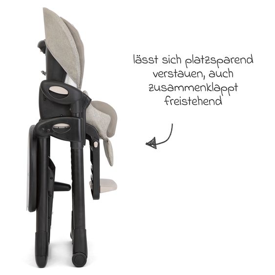 joie 2in1 Hochstuhl Mimzy Recline Wippe und Hochstuhl in einem ab Geburt nutzbar mit Liegeposition - Speckled