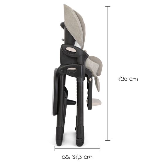 joie 2in1 Hochstuhl Mimzy Recline Wippe und Hochstuhl in einem ab Geburt nutzbar mit Liegeposition - Speckled