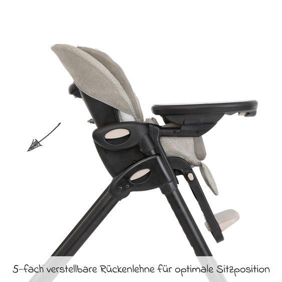 joie 2in1 Hochstuhl Mimzy Recline Wippe und Hochstuhl in einem ab Geburt nutzbar mit Liegeposition - Speckled
