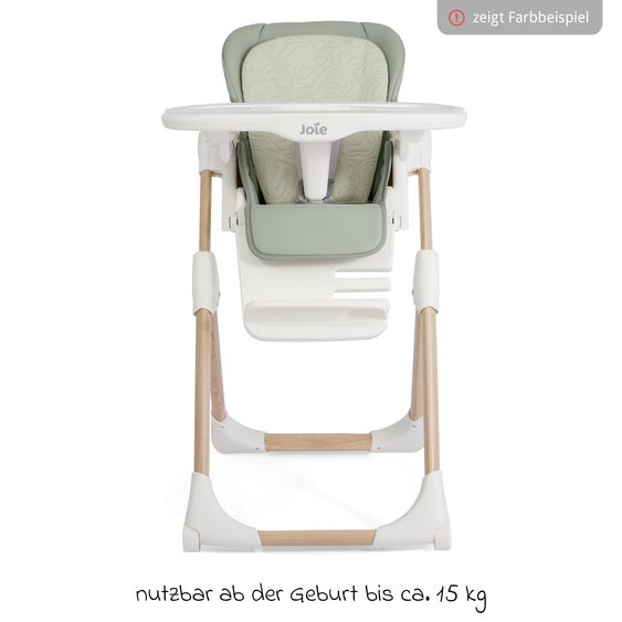 joie 2in1 Hochstuhl Mimzy Recline Wippe und Hochstuhl in einem ab Geburt nutzbar mit Liegeposition - Strata Acorn