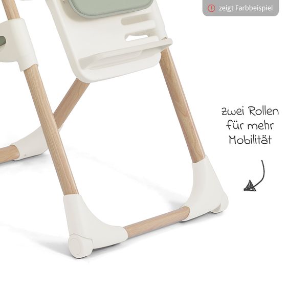 joie 2in1 Hochstuhl Mimzy Recline Wippe und Hochstuhl in einem ab Geburt nutzbar mit Liegeposition - Strata Acorn