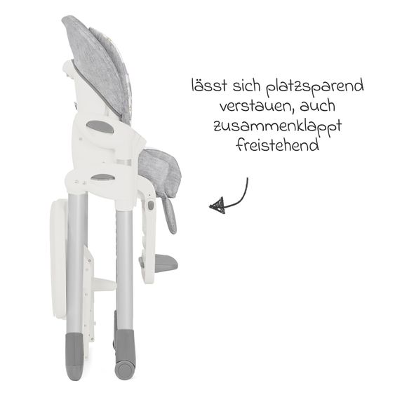 joie 2in1 Hochstuhl Mimzy Recline Wippe und Hochstuhl in einem ab Geburt nutzbar mit Liegeposition - Wild Muted