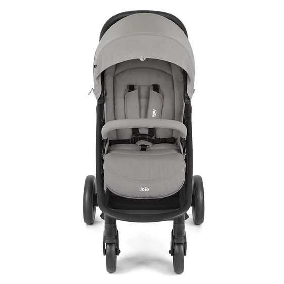 Joie Signature 2in1 Kombi-Kinderwagen-Set Litetrax bis 22 kg belastbar mit Schieber-Ablagefach, Babywanne Ramble, Adapter & Zubehör Paket - Pebble