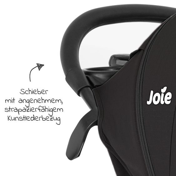 joie Set passeggino 2in1 Litetrax fino a 22 kg di portata con vano portaoggetti, navicella Ramble, adattatore e pacchetto accessori - Shale