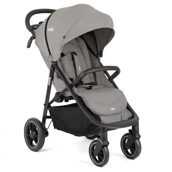 joie Set passeggino 2in1 Litetrax Pro fino a 22 kg di portata con vano portaoggetti, navicella Ramble, adattatore e pacchetto accessori - Pebble