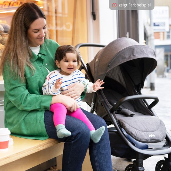 joie 2in1 Kombi-Kinderwagen-Set Mytrax Pro bis 22 kg belastbar mit Kinderwagenkette & Ring-Greifling - Teleskopschieber, Getränkehalter, Babywanne Ramble, Adapter & Zubehörpaket - Blueberry