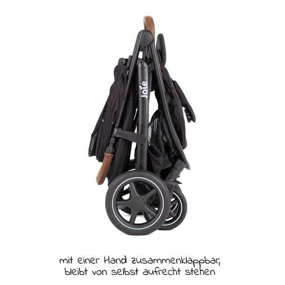 joie 2in1 Kombi-Kinderwagen-Set Mytrax Pro bis 22 kg belastbar mit Teleskopschieber, Getränkehalter, Babywanne Ramble, Adapter & Zubehör Paket - Shale