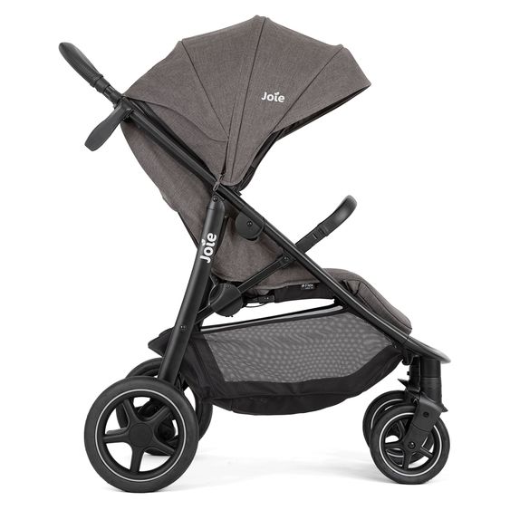 joie 2in1 Kombi-Kinderwagen-Set Mytrax Pro bis 22 kg belastbar mit Teleskopschieber, Getränkehalter, Babywanne Ramble, Adapter & Zubehör Paket - Thunder