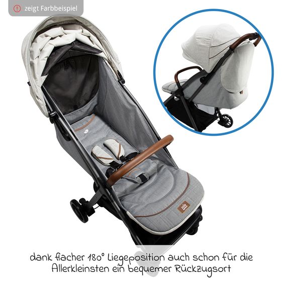 Joie Signature 2in1 Kombi-Kinderwagen-Set Parcel bis 22 kg belastbar mit Liegefunktion, Babywanne Ramble XL, Adapter, Regenschutz, Insektenschutz & Transporttasche - Signature - Pine