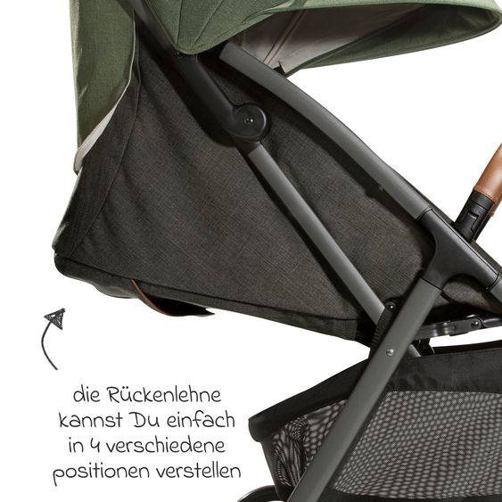 Joie Signature 2in1 Kombi-Kinderwagen-Set Parcel bis 22 kg belastbar mit Liegefunktion, Babywanne Ramble XL, Adapter, Regenschutz, Insektenschutz & Transporttasche - Signature - Pine