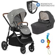 Set passeggino combinato 2in1 Versatrax fino a 22 kg con Navicella Ramble XL, Catenella per ciuccio, Adattatore e Pacchetto accessori - Pebble / Shale