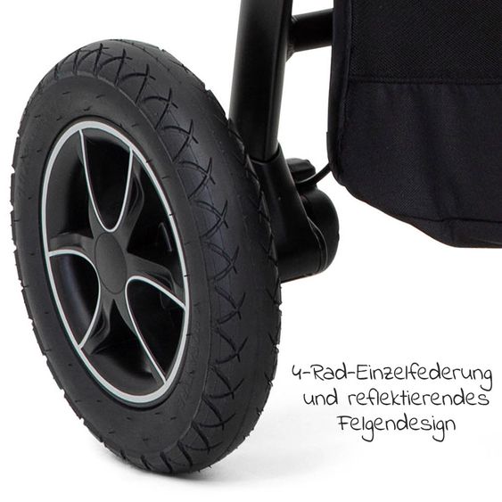 joie 2in1 Kombi-Kinderwagen-Set Versatrax bis 22 kg belastbar mit Sportsitz, Babywanne, Adapter & XXL-Zubehörpaket - Laurel