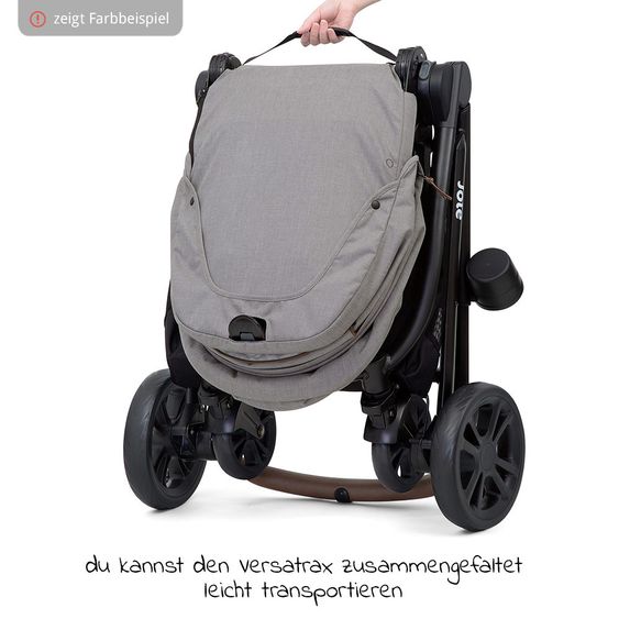 joie 2in1 Kombi-Kinderwagen-Set Versatrax bis 22 kg belastbar mit Sportsitz, Babywanne, Adapter & XXL-Zubehörpaket - Laurel
