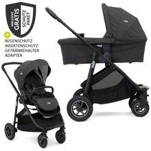 Set passeggino combinato 2in1 Versatrax fino a 22 kg con seggiolino sportivo, navicella, adattatore e pacchetto accessori XXL - Pavement