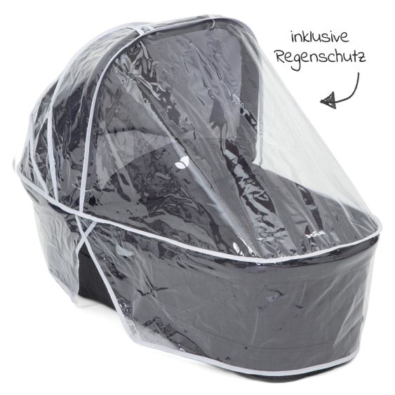 joie 2in1 Kombi-Kinderwagen-Set Versatrax bis 22 kg belastbar mit Sportsitz, Babywanne, Adapter & XXL-Zubehörpaket - Pavement