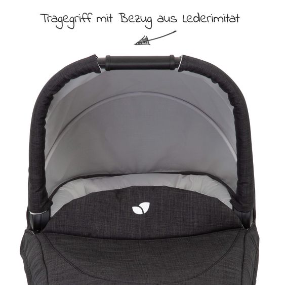 joie 2in1 Kombi-Kinderwagen-Set Versatrax bis 22 kg belastbar mit Sportsitz, Babywanne, Adapter & XXL-Zubehörpaket - Pavement