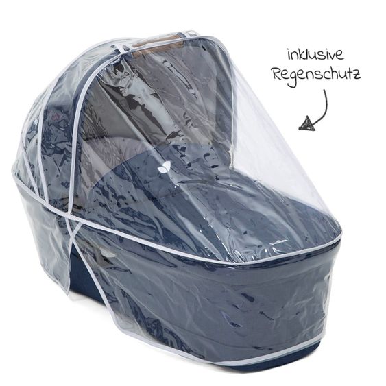 joie 2in1 Kombi-Kinderwagen-Set Versatrax bis 22 kg belastbar - umsetzbare Sitzeinheit, Babywanne Ramble XL, Adapter & Zubehör Paket - Lagoon