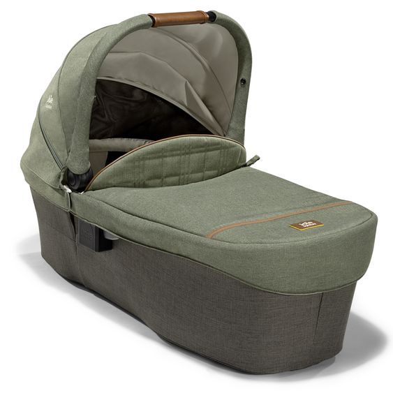 Joie Signature 2in1 Kombi-Kinderwagen-Set Vinca bis 22 kg belastbar mit Kinderwagenkette & Ring-Greifling - Teleskopschieber, Sitzeinheit, Babywanne Ramble XL, Adapter & Zubehörpaket - Signature - Pine