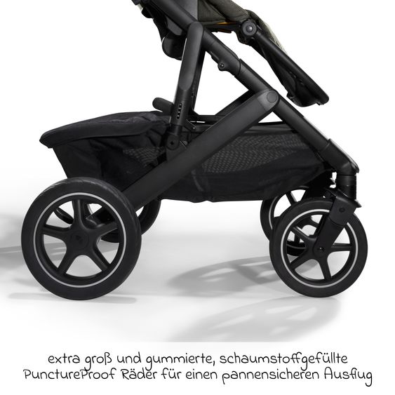 Joie Signature 2in1 Kombi-Kinderwagen-Set Vinca bis 22 kg belastbar mit Teleskopschieber umsetzbare Sitzeinheit, Babywanne Ramble XL, Adapter, Regenschutz & Rückenpolster - Signature - Pine